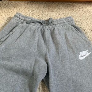 Grey Nike sweatpants